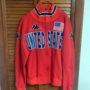 Kappa United States track zip down